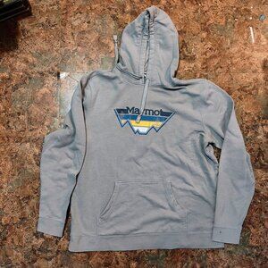 Marmot Hoodie Mens Sz XXL Sweatshirt Mountain Logo Gorpcore CHEAP !